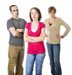 Une 
    adolescente en conflit avec ses parents